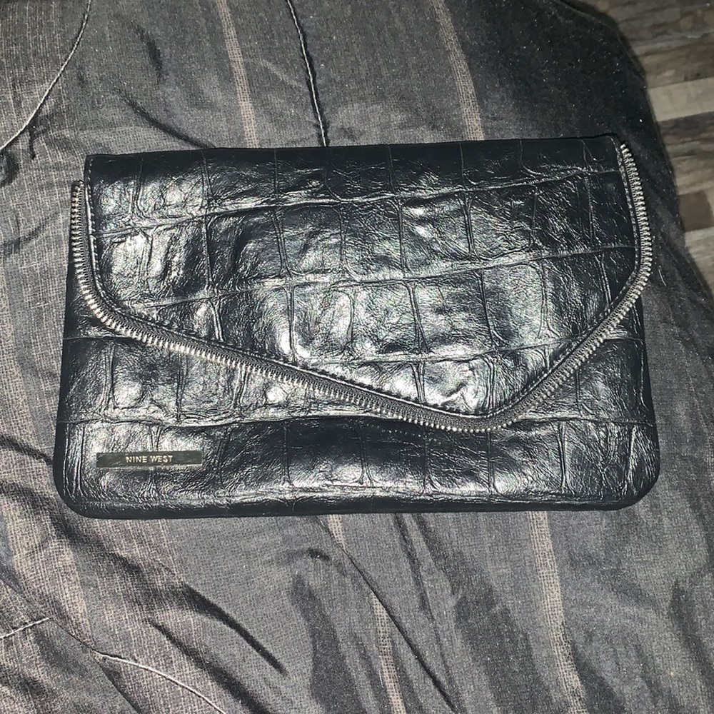 Black none west shoulder bag